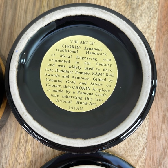 Chokin Artpiece Trinket Dishes With Lids-Set of 2 - Picture 7 of 8